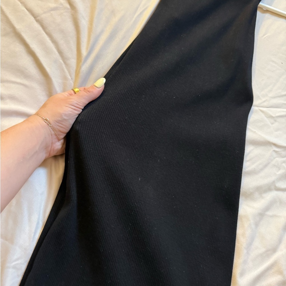 Black Stretchy Midi Bodycon Dress - Picture 4 of 5